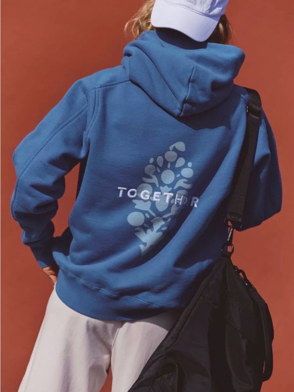 Free People Blue "Together Women Win" Hoodie - Picture 2 of 10